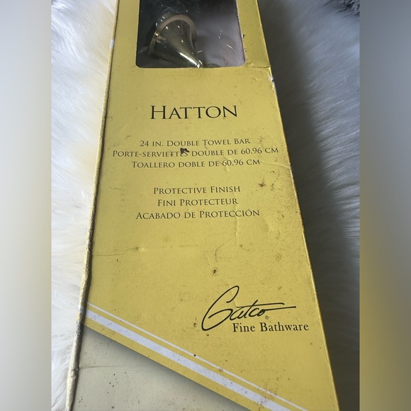 NWTGatco Hatton Polished Brass 24-in Double Towel Bar. Model:4774 New In Box - Picture 5 of 7
